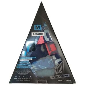 Volcom Men's Boxer Briefs 4 Pairs NWT
